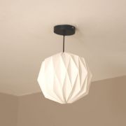 Picture of Easy Fit Living Room Origami Paper Fold Pendant Shade Lamp White Light