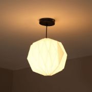 Picture of Easy Fit Living Room Origami Paper Fold Pendant Shade Lamp White Light