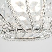 Picture of Round Clear Acrylic Jewel Ceiling Light Shade Globe Pendant with Ornate Lampshade Design