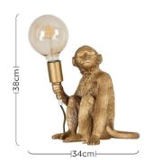 Picture of Modern Monkey Animal Table Lamp: LED Giant Globe Bulb for Bedroom and Living Room