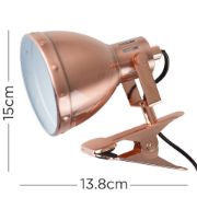 Picture of Clip On Table Lamp Adjustable Desk Task Light Dome Lampshade Office Lighting