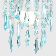 Picture of Crystal Droplets Jewel Acrylic Ceiling Pendant Light Shade - Effortless Lampshade Fit