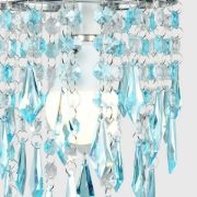 Picture of Crystal Droplets Jewel Acrylic Ceiling Pendant Light Shade - Effortless Lampshade Fit