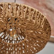 Picture of Scandi Boho LED Pendant Light Shade Lampshade with Natural Wicker Rattan Ceiling Design