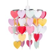 Picture of Ceiling Light Shade Children's Bedroom Heart Droplet Pendant Lampshade Easy Fit