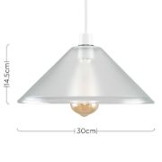 Picture of Ceiling Light Shade Modern Tapered Frosted Glass Pendant Lampshade Living Room