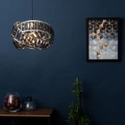 Picture of Acrylic Jewel Intertwined Ring Pendant Lampshade: Effortless Elegance for Your Ceiling Light