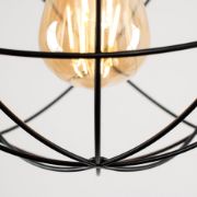 Picture of Vintage LED Pendant Ceiling Light with Geometric Metal Globe Lampshade