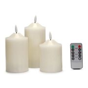 Picture of Remote-Controlled LED Lamp Realistic Flickering Wax Candle Effect without Flames