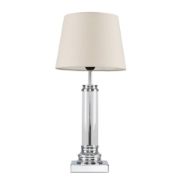 Picture of Modern Glass Column Touch Table Lamp with LED Bulb for Stylish Living Room Lighting