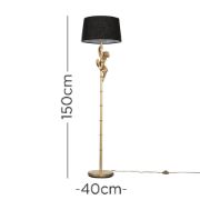 Picture of Modern Gold Hanging Monkey Design Floor Lamp Base