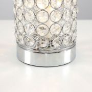 Picture of Set of Elegant Crystal Touch Table Lamp 23CM Tall Bedside with LED Bulbs