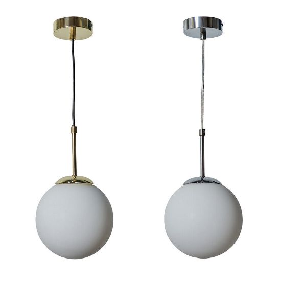 Picture of Modern Ceiling Light Fitting Opal Glass Globe Shade Lampshade Pendant Lighting