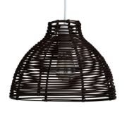 Picture of Modern Scandinavian Rattan Pendant Light: Natural Wicker Easy Fit Lampshade