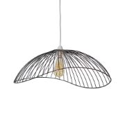 Picture of Modern Black Wavy Wire Pendant Light Fixture with LED Compatibility