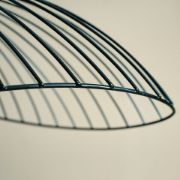 Picture of Modern Black Wavy Wire Pendant Light Fixture with LED Compatibility