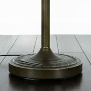 Picture of Antique Brass Tiffany Style Floor Lamp: Timeless Elegance and Upward Lighting