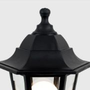 Picture of Victorian Style 1.2m Black IP44 Outdoor Garden Lamp Post Bollard Light LED Bulb