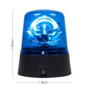 Picture of Dynamic Battery-Operated Rotating Blue LED Party Novelty Light with Flashing Design