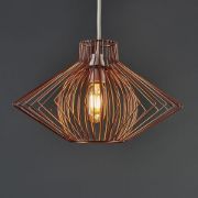 Picture of Industrial Metal Pendant Lampshade Stylish Lighting for Your Living Room with LED Bulb