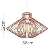 Picture of Industrial Metal Pendant Lampshade Stylish Lighting for Your Living Room with LED Bulb