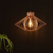 Picture of Industrial Metal Pendant Lampshade Stylish Lighting for Your Living Room with LED Bulb