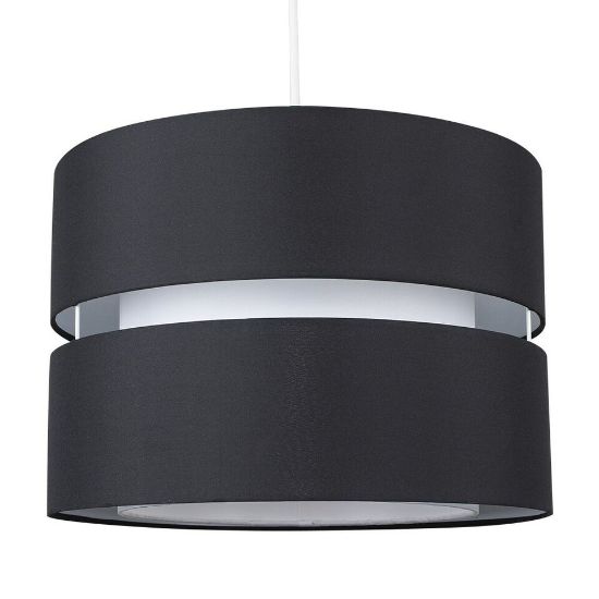 Picture of LED Pendant Lampshade: Large Dual Drum Design for Effortless Living Room 