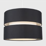 Picture of LED Pendant Lampshade: Large Dual Drum Design for Effortless Living Room 