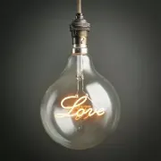 Picture of Vintage Design LED Globe Light Bulb: Illuminate with Love, 2W ES E27 Decorative Lighting