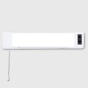 Picture of 6W LED Bathroom Shaver Socket Mirror Wall Light with Pull Cord Switch - White Finish