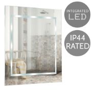 Picture of Modern Battery Operated Illuminated LED Bathroom Wall Mirror Cool White Light