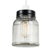 Picture of Vintage Glass Jar Pendant Ceiling Light: Stylish Lighting for Your Living Room