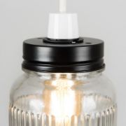 Picture of Vintage Glass Jar Pendant Ceiling Light: Stylish Lighting for Your Living Room