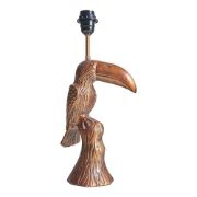 Picture of Modern Living Room Illumination: Toucan Bronze Metal Table Lamp Base, Infusing Retro Animal Charm