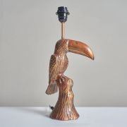 Picture of Modern Living Room Illumination: Toucan Bronze Metal Table Lamp Base, Infusing Retro Animal Charm