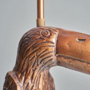 Picture of Modern Living Room Illumination: Toucan Bronze Metal Table Lamp Base, Infusing Retro Animal Charm