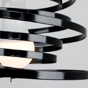 Picture of Modern Swirl Ceiling Lampshade: Effortless Fit for Stylish Living Room LED Lighting