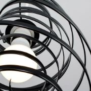 Picture of Modern Swirl Ceiling Lampshade: Effortless Fit for Stylish Living Room LED Lighting