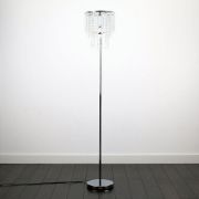 Picture of Modern Chrome Standard Floor Lamp with Acrylic Jewel Droplet Design