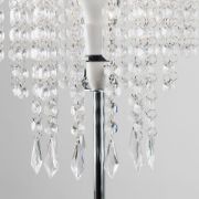 Picture of Modern Chrome Standard Floor Lamp with Acrylic Jewel Droplet Design