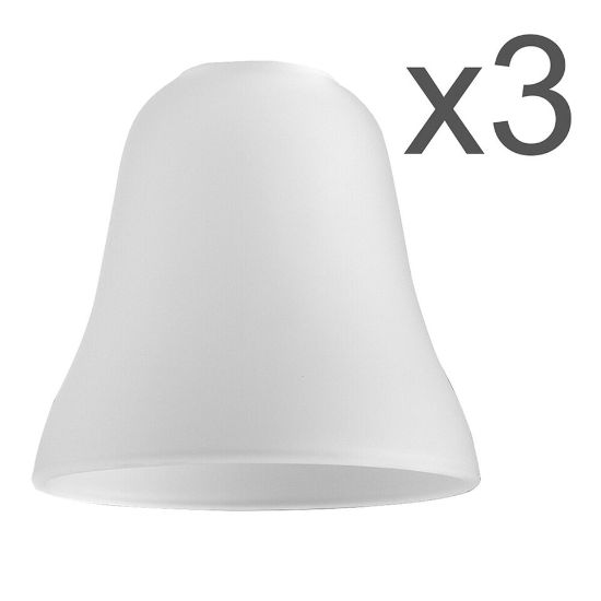 Picture of Chic Frosted Petal Tulip Lampshade: Elegant Replacement for Chandelier Pendant Lights