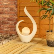 Picture of Large Abstract Garden Ornament Natural Outdoor Statue Solar Powered Path Patio