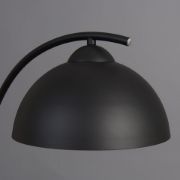 Picture of Modern Metal Table Lamp with Sleek Curved Design and Domed LED Bulb Light