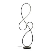 Picture of Integrated LED Floor Lamp Matt Black Swirl Warm White Living Room Bedroom Light