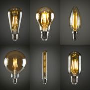 Picture of Vintage Edison Style Filament LED Light Bulb Decorative Lamp Resembling Classic Radio Valves