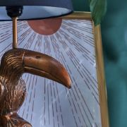 Picture of Bronze Table Lamp Toucan Bird Animal Light Lampshade LED Bulb