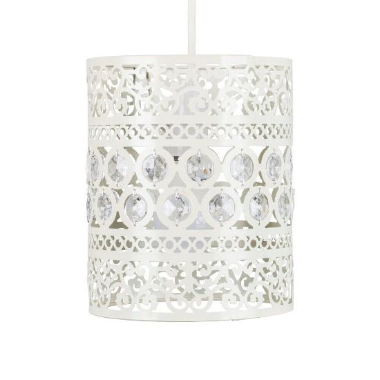 Picture of Ornate Metal Living Room Lampshade Pendant for Stylish Décor