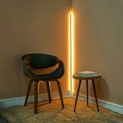 Picture of Metal Corner Floor Lamp Free Standing Tri Bar 25W LED Light Living Room Lighting