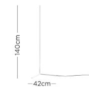 Picture of Metal Corner Floor Lamp Free Standing Tri Bar 25W LED Light Living Room Lighting