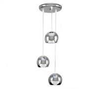 Picture of Modern 3-Way Multi-Tier Ceiling Pendant with Eyeball Design Fitting